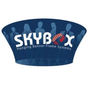 10 x 3.5 ft. Hanging Banner Tapered Circle Double-Sided (Graphic Only)