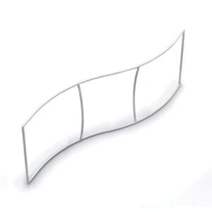 Skybox 10 x 3 ft. Hanging Banner Wave (Hardware Only)