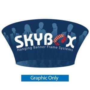 12ft. x 4ft. Hanging Banner Tapered Circle Double-Sided (Graphic Only)