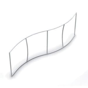 Skybox 14 x 5 ft. Hanging Banner Wave (Hardware Only)