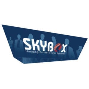 Skybox 10 x 4 ft. Hanging Banner Tapered Triangle Double-Sided (Graphic Only)