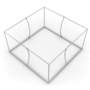 Skybox 10 x 4 ft. Hanging Banner Square (Hardware Only)