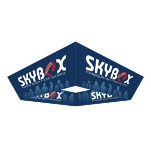 Skybox 10 x 3.5 ft. Hanging Banner Tapered Square Double-Sided (Graphic Only)