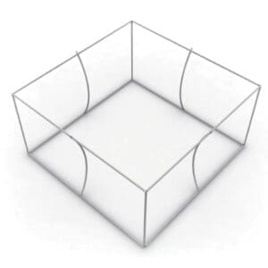 Skybox 10 x 3.5 ft. Hanging Banner Square (Hardware Only)