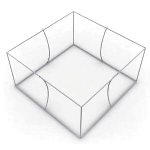 Skybox 20 x 4 ft. Hanging Banner Square (Hardware Only)