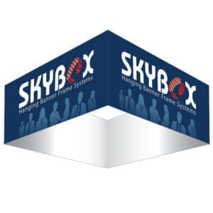 Skybox 8 x 2 ft. Hanging Banner Square Single-Sided (Graphic Package)