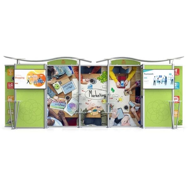 20ft Timberline Display with Closet Storage on Both Sides - Image 2