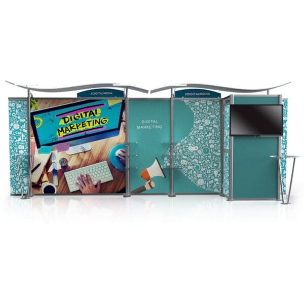 20ft Timberline Display with Closet Storage Right - Image 2