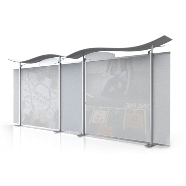 20ft Timberline Monitor Display Fabric Sides and Slat Walls - Image 4