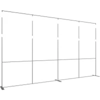Formulate Master 20ft Straight 10ft Tall Fabric Backwall - Image 9