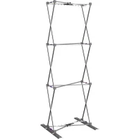 Hopup 2.5ft Backlit Straight Full Height Tension Fabric Display Kit - Image 5