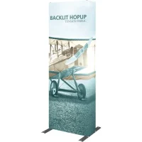 Hopup 2.5ft Backlit Straight Full Height Tension Fabric Display Kit - Image 3