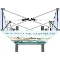 Hopup 2.5ft Backlit Straight Full Height Tension Fabric Display Kit - Image 4