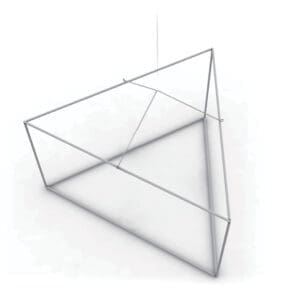 Skybox 5 x 2 ft. Hanging Banner Triangle (Hardware Only)
