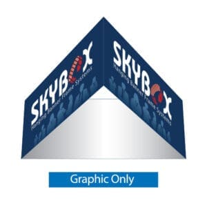 Skybox 5 x 2.7 ft. Hanging Banner Triangle Single-Sided(Graphic Only)