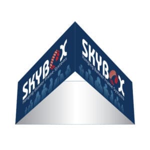 Skybox 5 x 2.7 ft. Hanging Banner Triangle Single-Sided(Graphic Package)