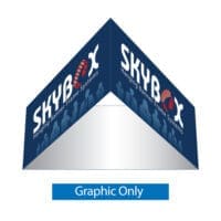 5 x 6 ft. Hanging Banner Triangle Single Sided (Graphic Only)