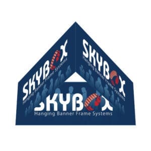 Skybox 5 x 6 ft. Hanging Banner Triangle Double Sided (Graphic Package)