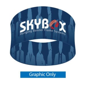 Skybox 10 x 3 ft. Hanging Banner Circle Double-Sided (Graphic Only)