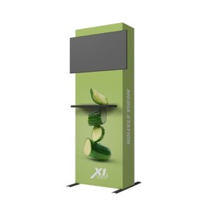 X1s Hybrid Media Station Single Sided - 1 Monitor Mount - Onyx