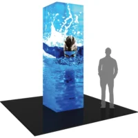 FORMULATE BACKLIT FOUR SIDED TOWER 02 TENSION FABRIC STRUCTURE