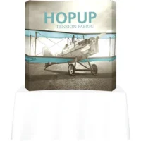 Hopup 5.5ft Curved Square Tabletop Tension Fabric Display