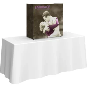 Embrace 2.5ft Square Tabletop Push-Fit Tension Fabric Display