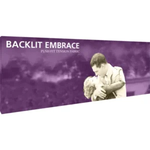 Embrace 20ft Backlit Full Height Push-Fit Tension Fabric Display