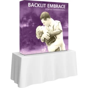Embrace 5ft Backlit Tabletop Push-Fit Tension Fabric Display