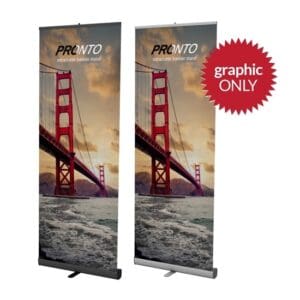 Pronto™ Banner Stand, 34" - Replacement Graphic