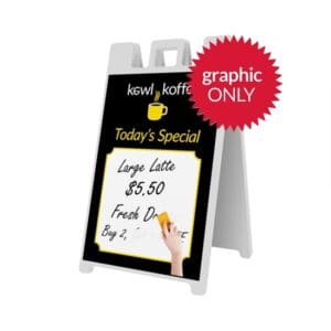 23.75 x 36 Graphic Only .020 Graphic with Dry Erase Laminate (Velcro)